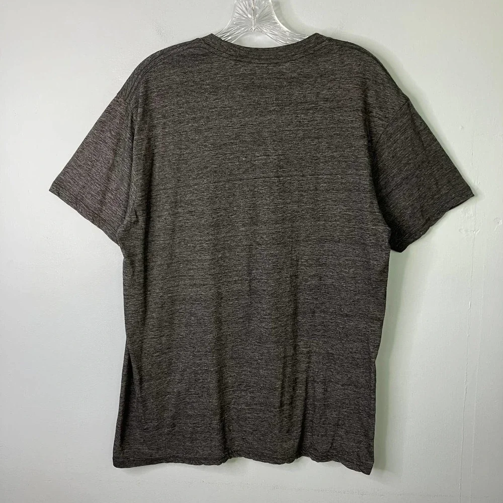 The Rolling Stones Bravado Distressed Tongue Logo Band Tee Heathered Gray Size L - Picture 8 of 11